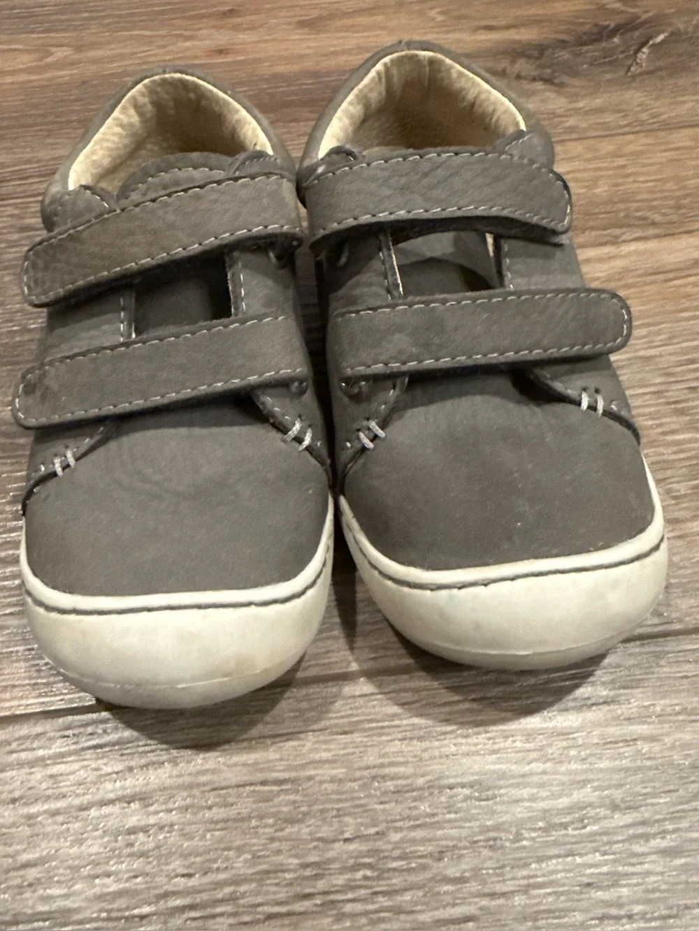 Foamtreads Gray Double-Strap Henry Toddler Sneakers